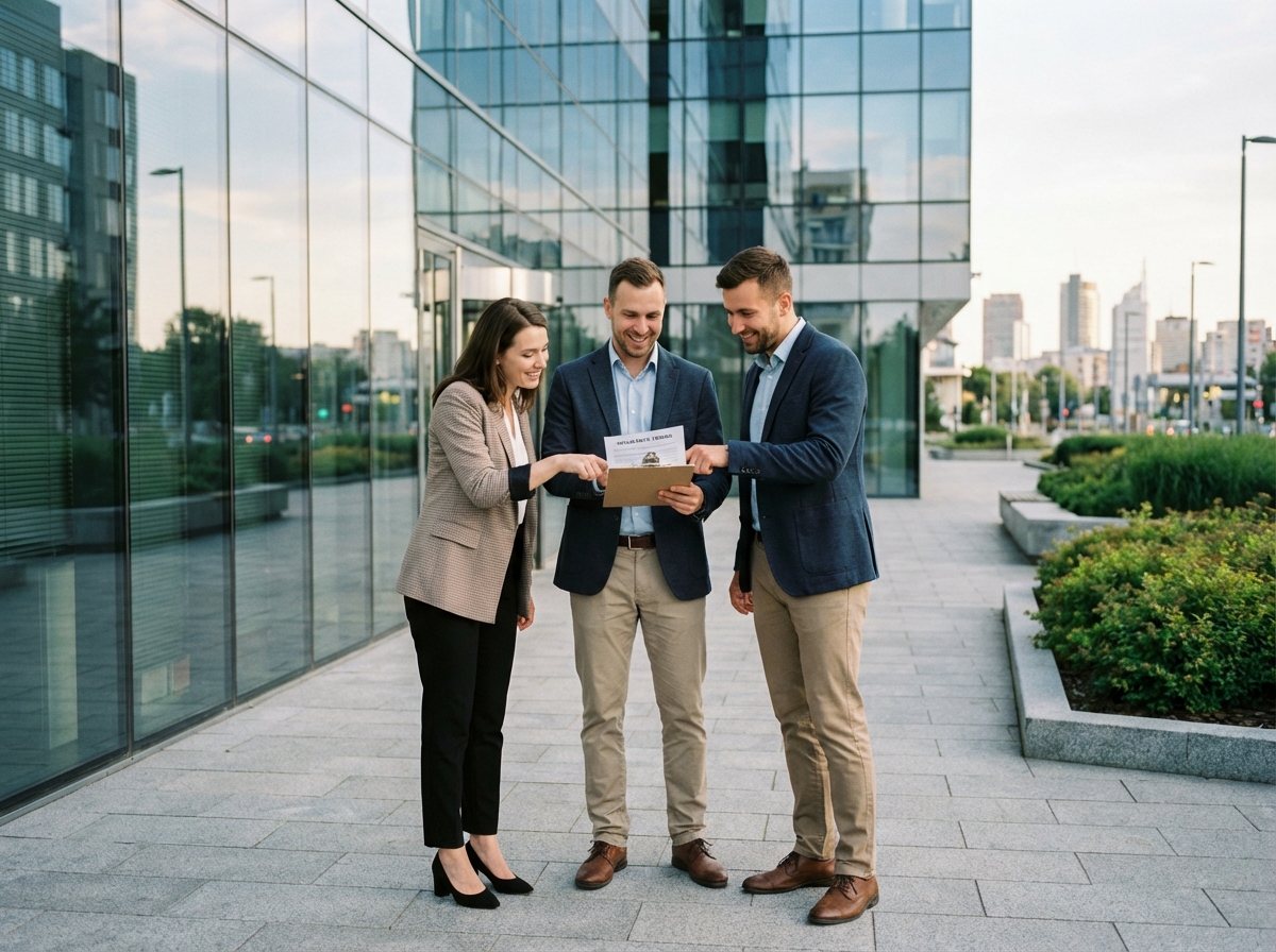 Trois amis discutent d