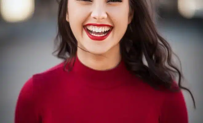 closeup photography of woman smiling