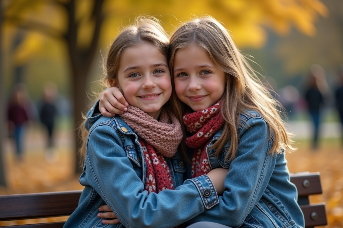 Deux soeurs adolescentes s